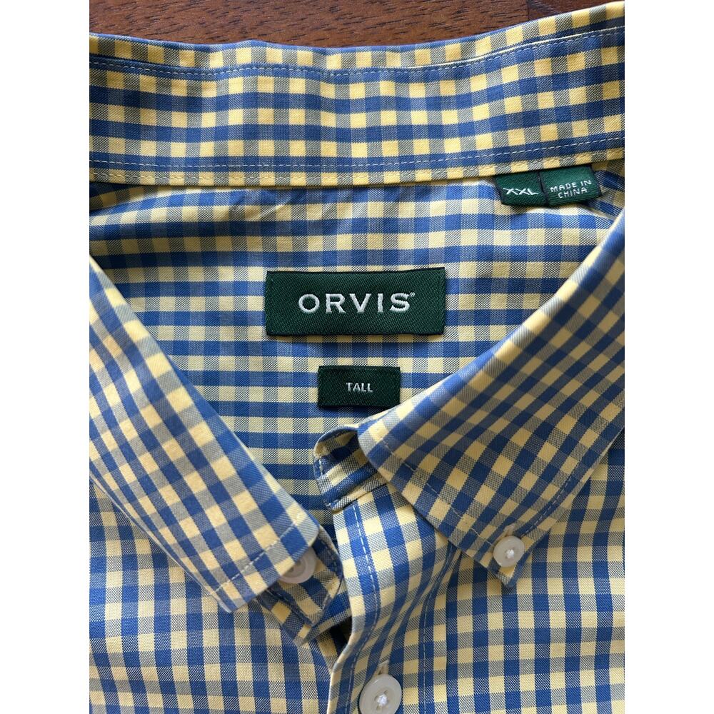 Orvis men’s tall XXL short sleeve casual button-down - Picture 4 of 8